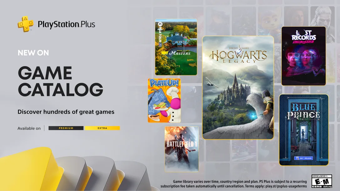 Hogwarts Legacy Headlines PS Plus Extra and Premium 2025年4月